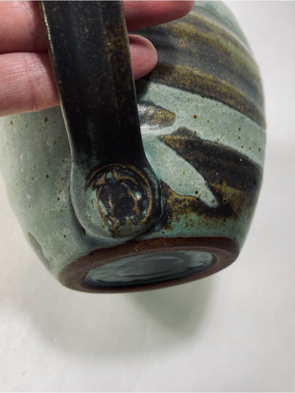 Pakele Hawaii Art Studio Pottery Artist Signed Turtle Mug - Picture 14 of 15